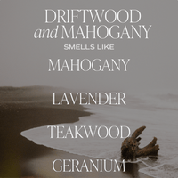 Driftwood and Mahogany 15 oz Soy Candle, Matte Jar