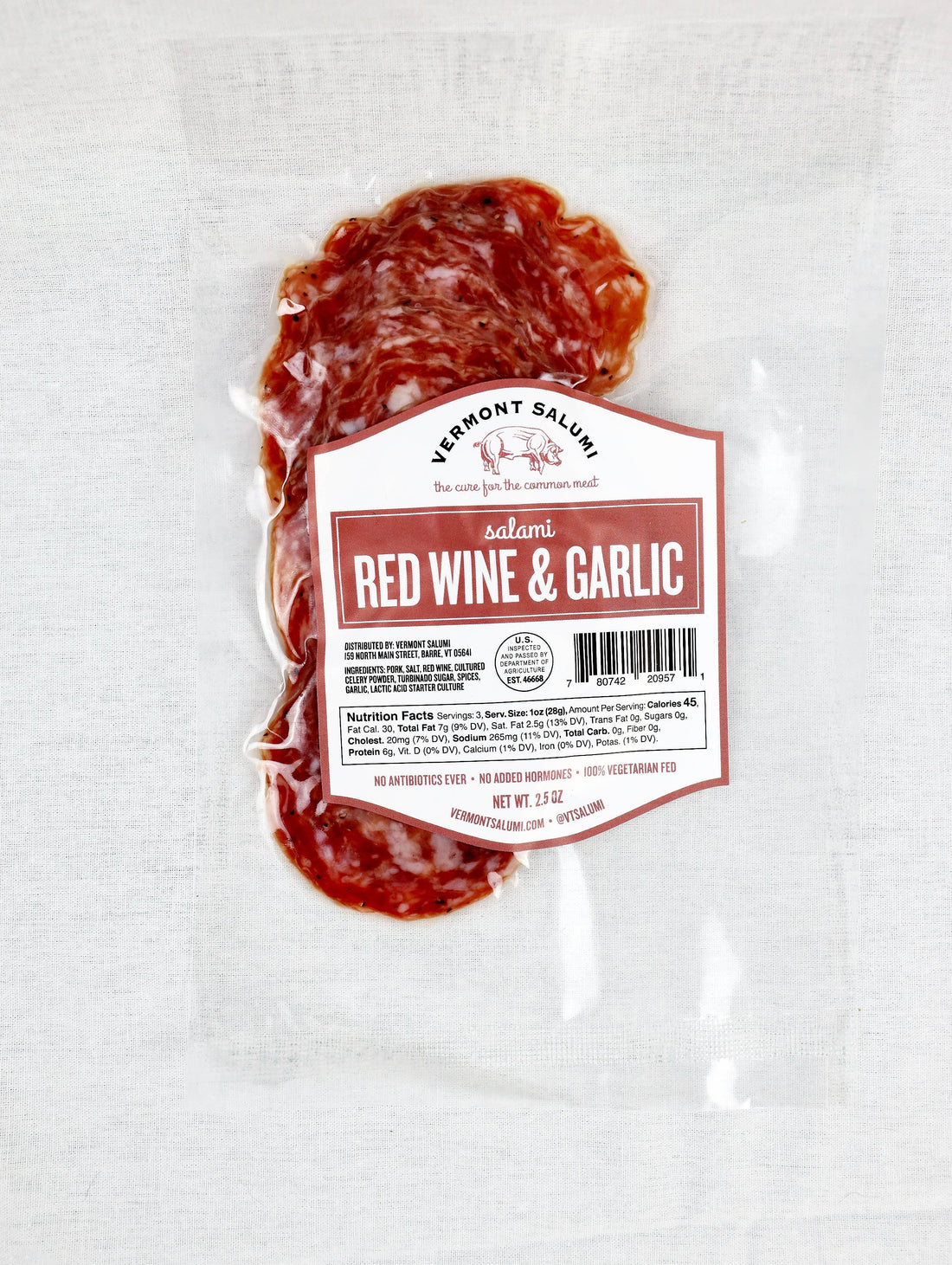 Red Wine & Garlic Sliced Salami