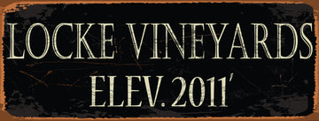 Locke Vineyards Elevation Custom Sign