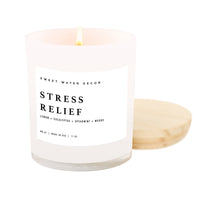 Stress Relief 11 oz Soy Candle - Home Decor & Gifts