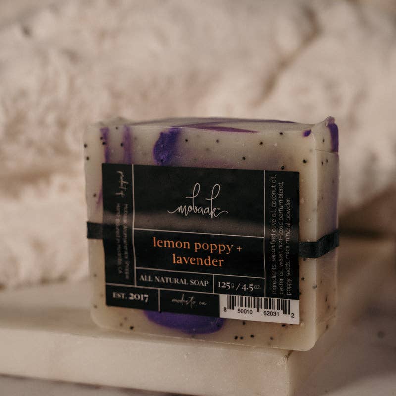 Lemon Poppy + Lavender • All Natural Soap